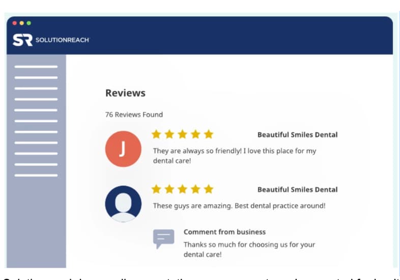 solutionreach-online reputation management
